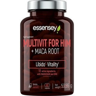 Multivitamin For Him + Maca Root baksida näringsfakta