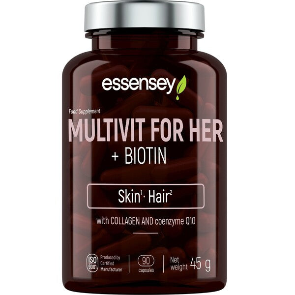 Multivitamin För Henne + Biotin baksida näringsfakta