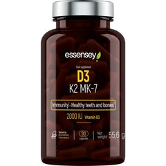 D3 K2 MK-7 – Vitamin D & K2 baksida näringsfakta