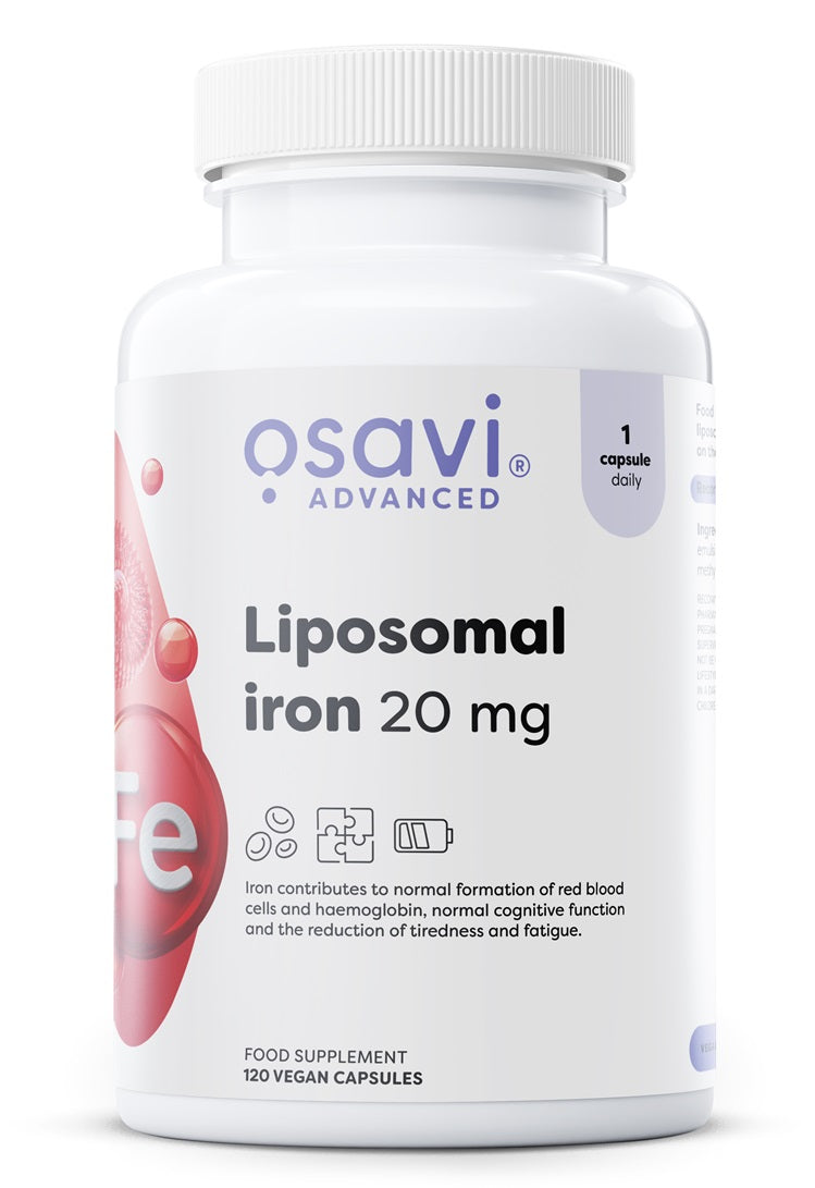 Liposomal Iron 20 mg flaska framsida