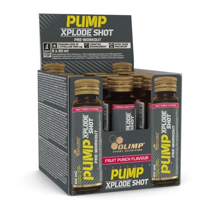 Pump Xplode Shot Fruit Punch flaska framsida