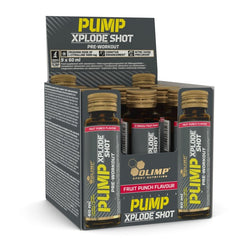 Pump Xplode Shot Fruit Punch baksida näringsfakta
