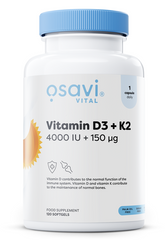 Osavi Vitamin D3 + K2 näringsfakta och ingredienser