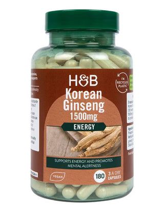 Holland & Barrett Korean Ginseng 1500mg framsida
