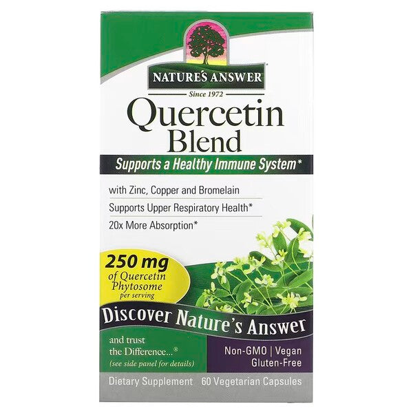 Nature's Answer Quercetin Blend öppen flaska