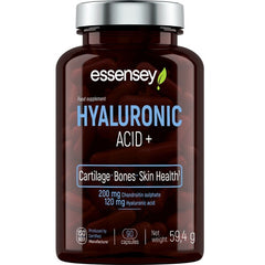 Hyaluronsyra + – 90 kapslar baksida näringsfakta