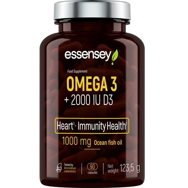 Essensey - Omega 3 + 2000IU D3 - 90 Caps
