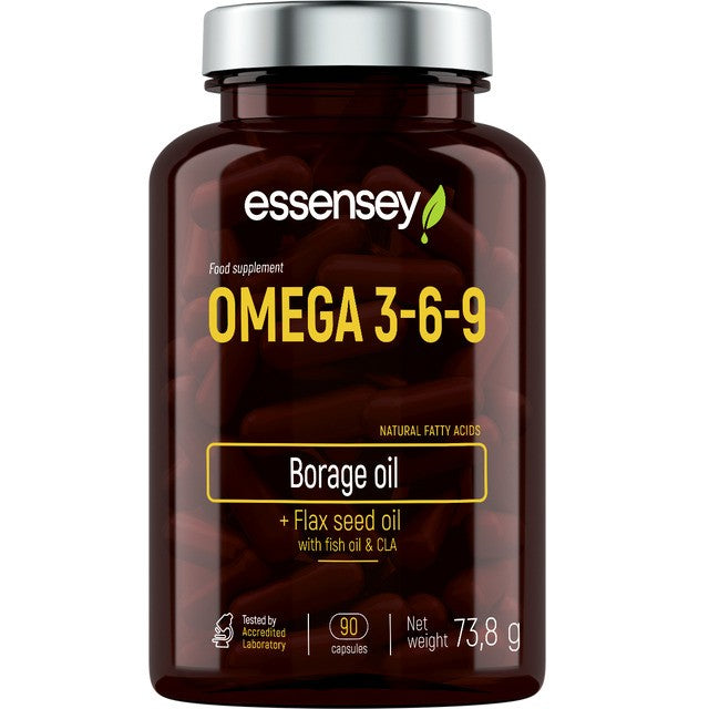 Omega 3-6-9 – 90 kapslar baksida näringsfakta