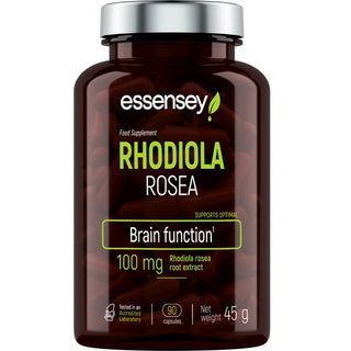 Rhodiola Rosea 100mg – 90 kapslar baksida näringsinformation