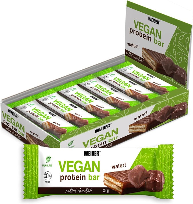 Weider - Vegan Protein Bar, Salted Chocolate - 12 x 35g