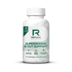 Reflex Nutrition - Supergreens & Gut Support - 90 Caps (KORT DATO 2026-08-30)