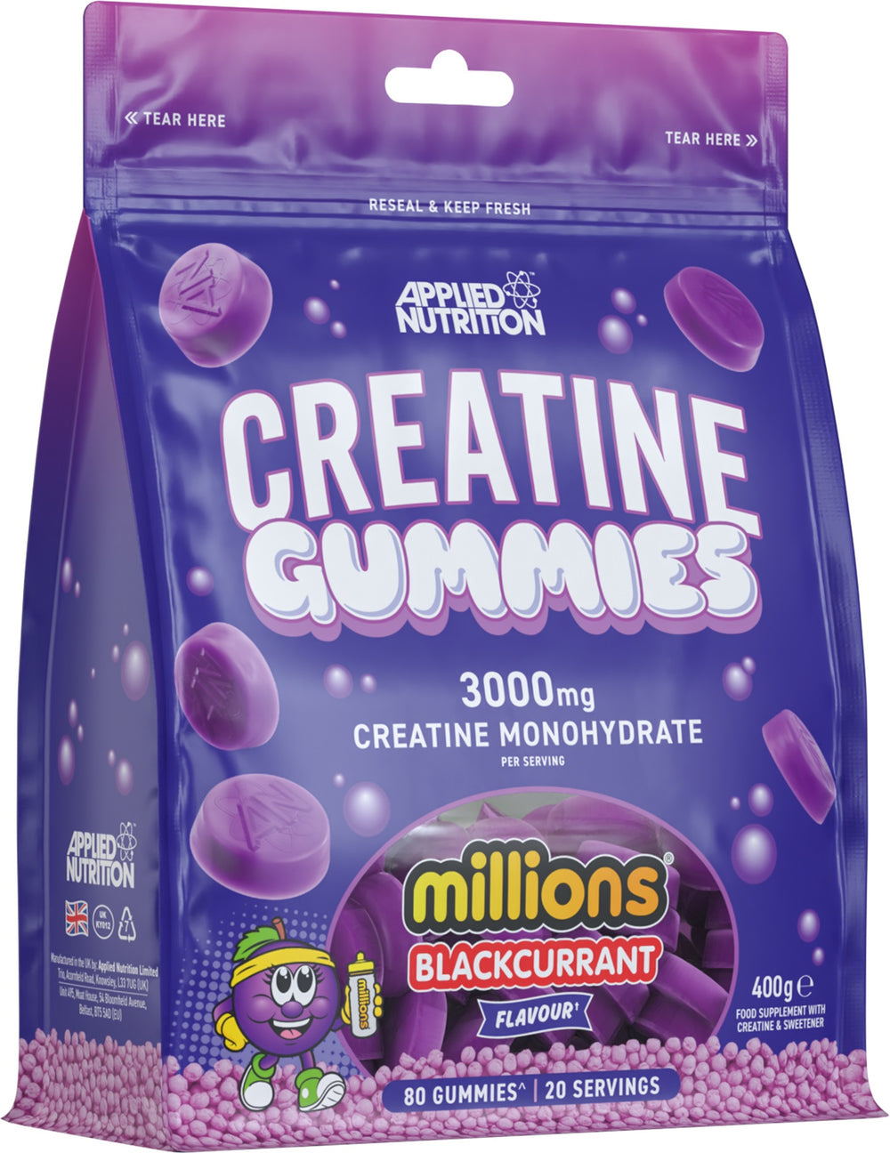 Applied Nutrition Creatine Gummies öppen förpackning