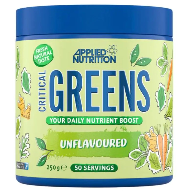 Critical Greens – Grönt Pulver öppen förpackning