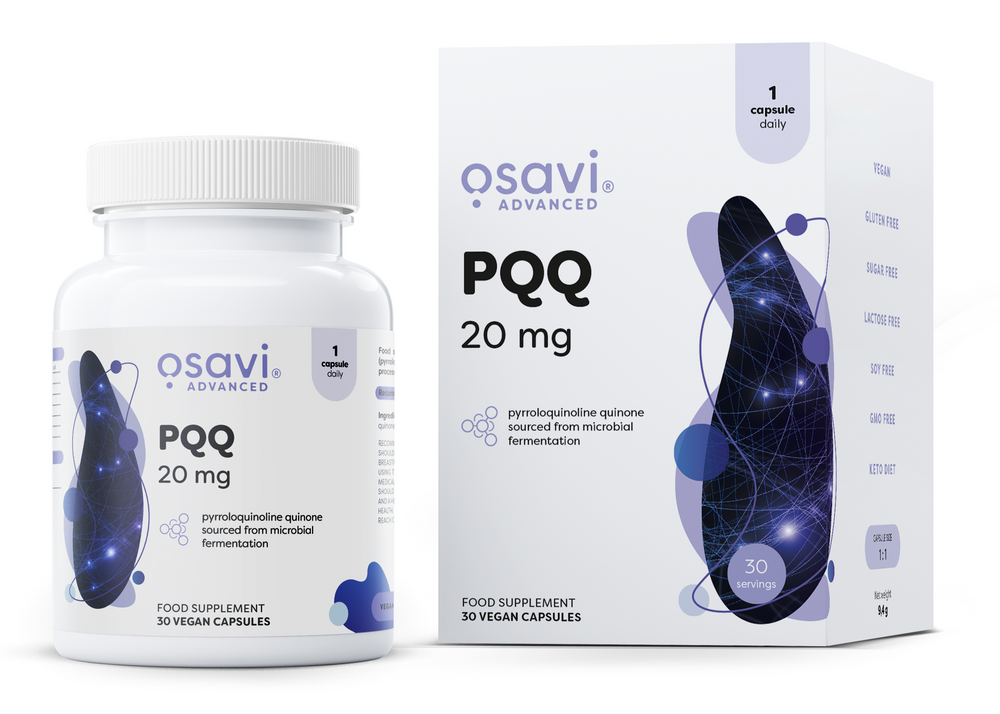 PQQ – Cellenergi & Antioxidantskydd baksida