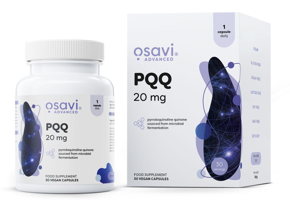 PQQ – Cellenergi & Antioxidantskydd baksida
