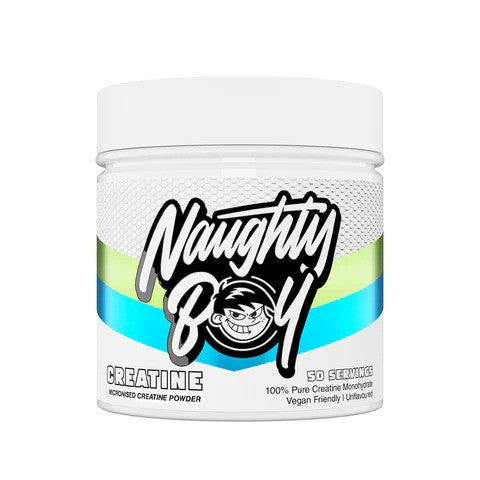 Naughty Boy Creatine produktetikett detalj