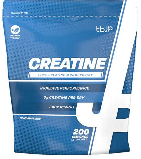 Trained by JP Creatine öppen burk