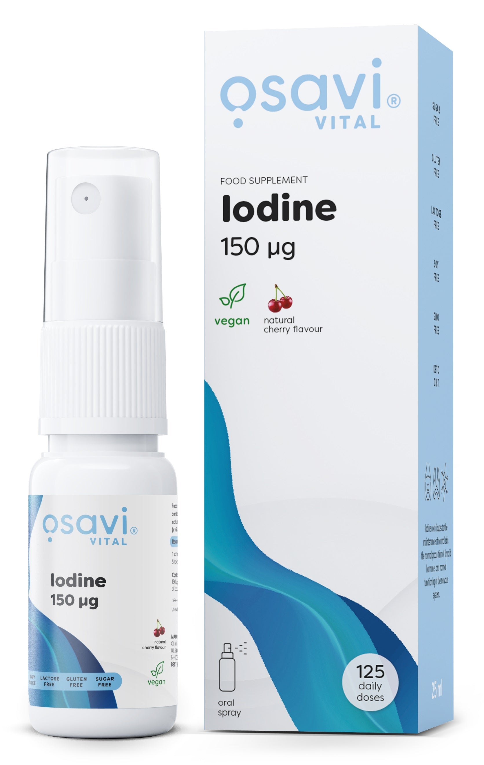 Iodine Oral Spray Svartvinbär 25ml framsida