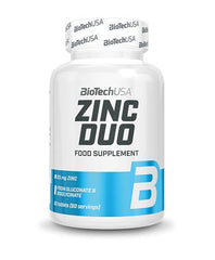 Biotechusa Zinc Duo baksida näringsfakta