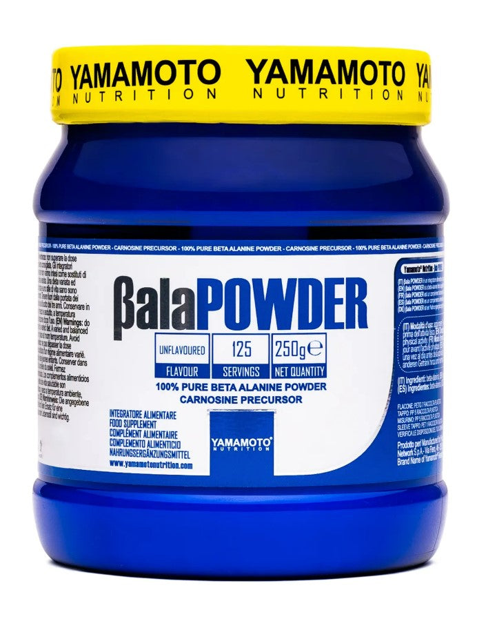 Beta Alanine Powder 250g baksida näringsfakta