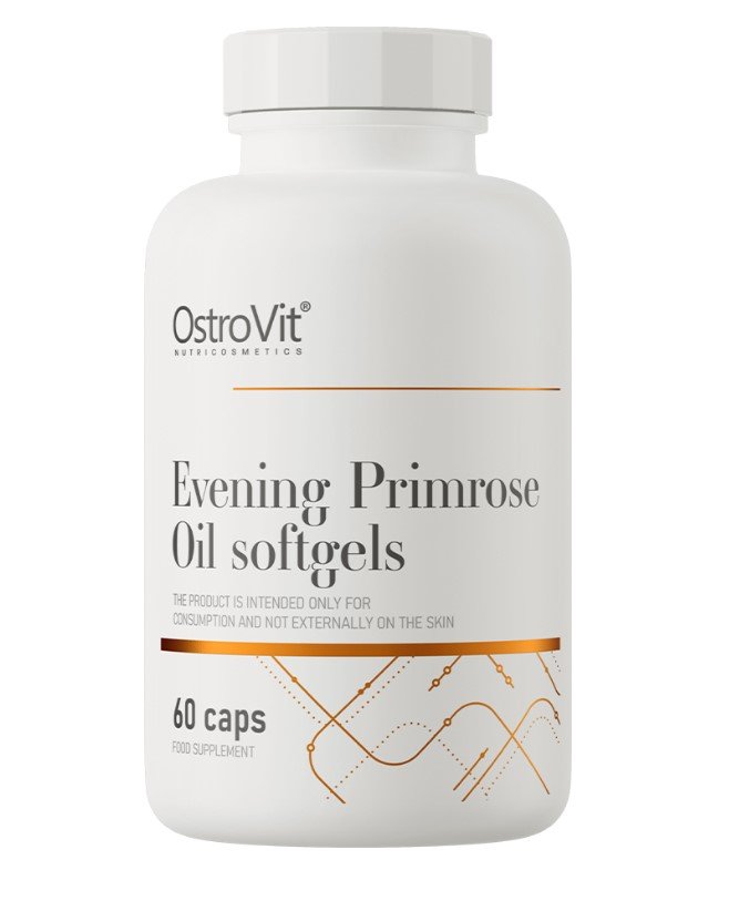 Evening Primrose Oil – 60 kapslar baksida näringsinformation