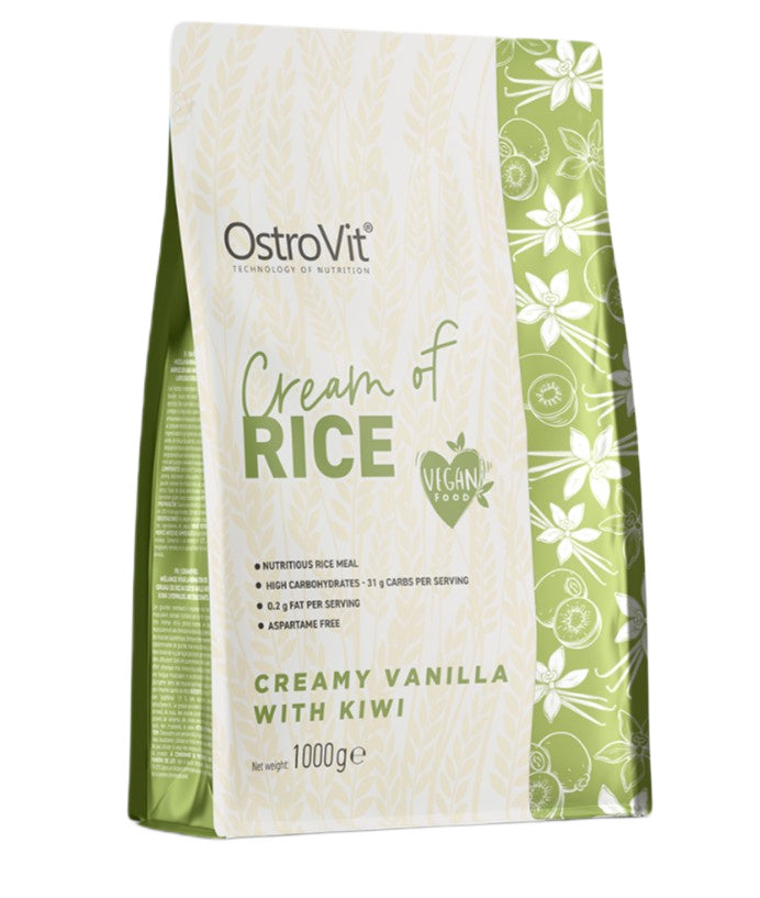 Cream Of Rice öppen burk med pulver