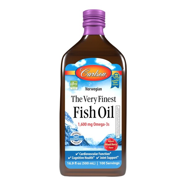 Carlson Labs - The Very Finest Fish Oil, Mixed Berry - 500ml