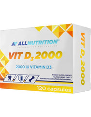 Allnutrition Vitamin D3 2000IU baksida näringsfakta