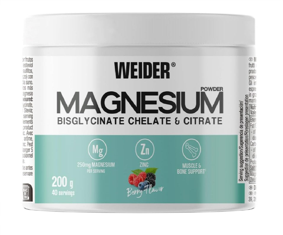 Magnesium Bisglycinate Chelate & Citrate Bär framsida