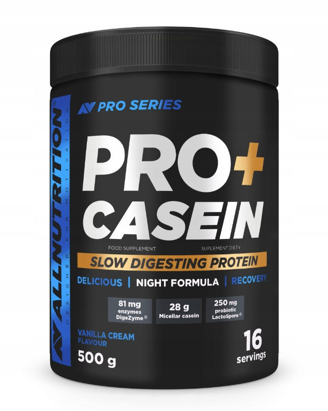 Allnutrition - Casein, Vanilla Cream - 500g