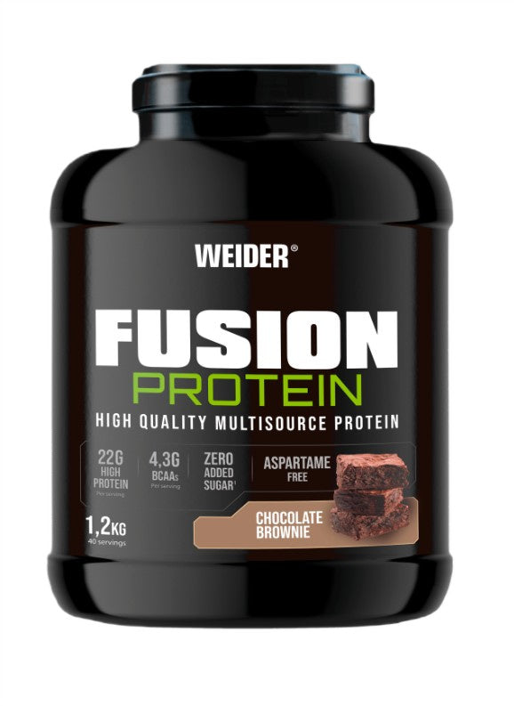 Weider Fusion Protein Chocolate Brownie 1200g framsida