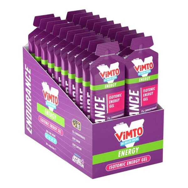 Endurance Energy Isotonic Gel Vimto baksida