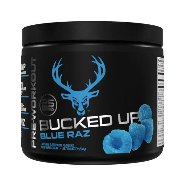 Bucked Up Pre-Workout baksida näringsfakta
