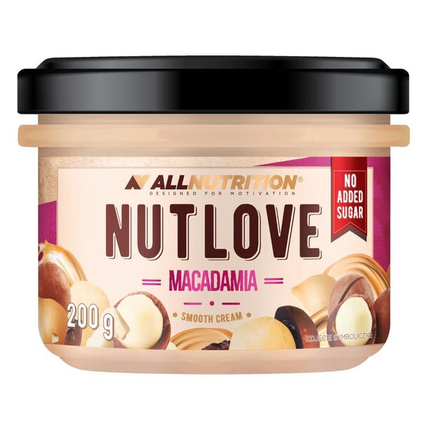 Allnutrition - Nutlove Smooth Cream, Macadamia - 200g (KORT DATUM 2026-09-17)