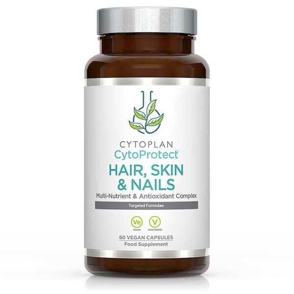 Cytoprotect Hair, Skin & Nails baksida näringsfakta