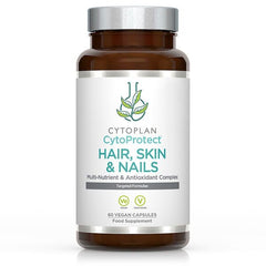 Cytoprotect Hair, Skin & Nails baksida näringsfakta