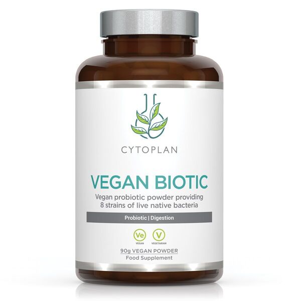 Vegan Biotic baksida med näringsinformation
