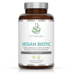 Vegan Biotic baksida med näringsinformation