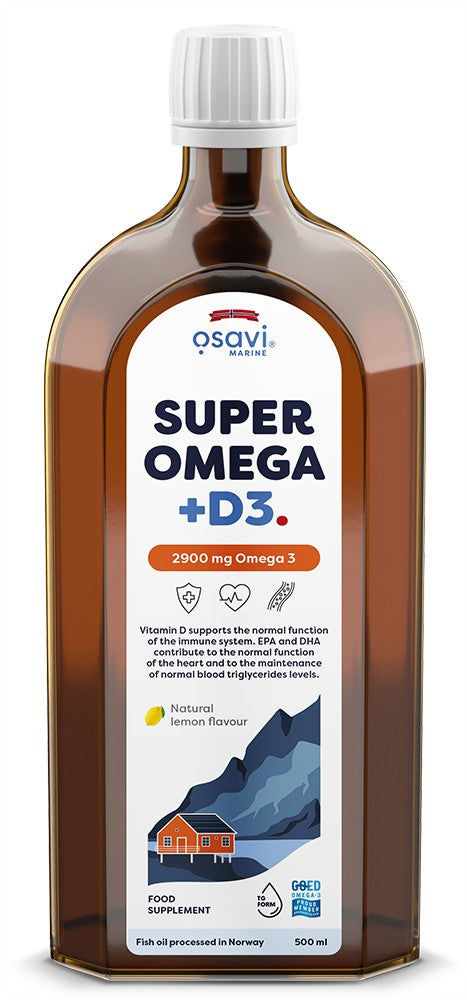 Osavi Nature - Super Omega + D3 - Lemon, 500ml