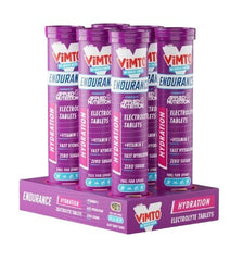 Vimto Endurance Hydration – Elektrolyttabletter baksida näringsinformation