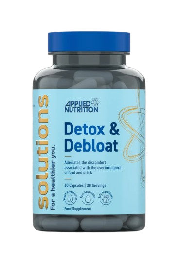 Detox & Debloat 60 kapslar baksida näringsfakta