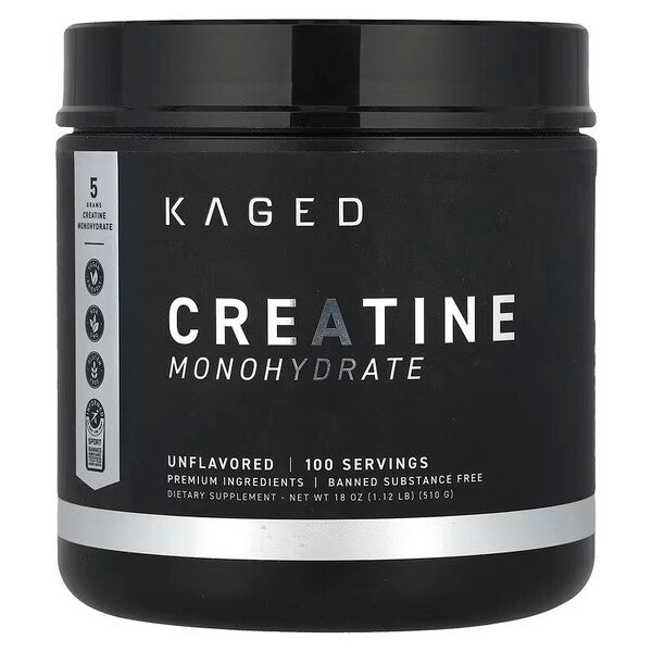 Kaged Muscle Creatine 510g förpackning öppen