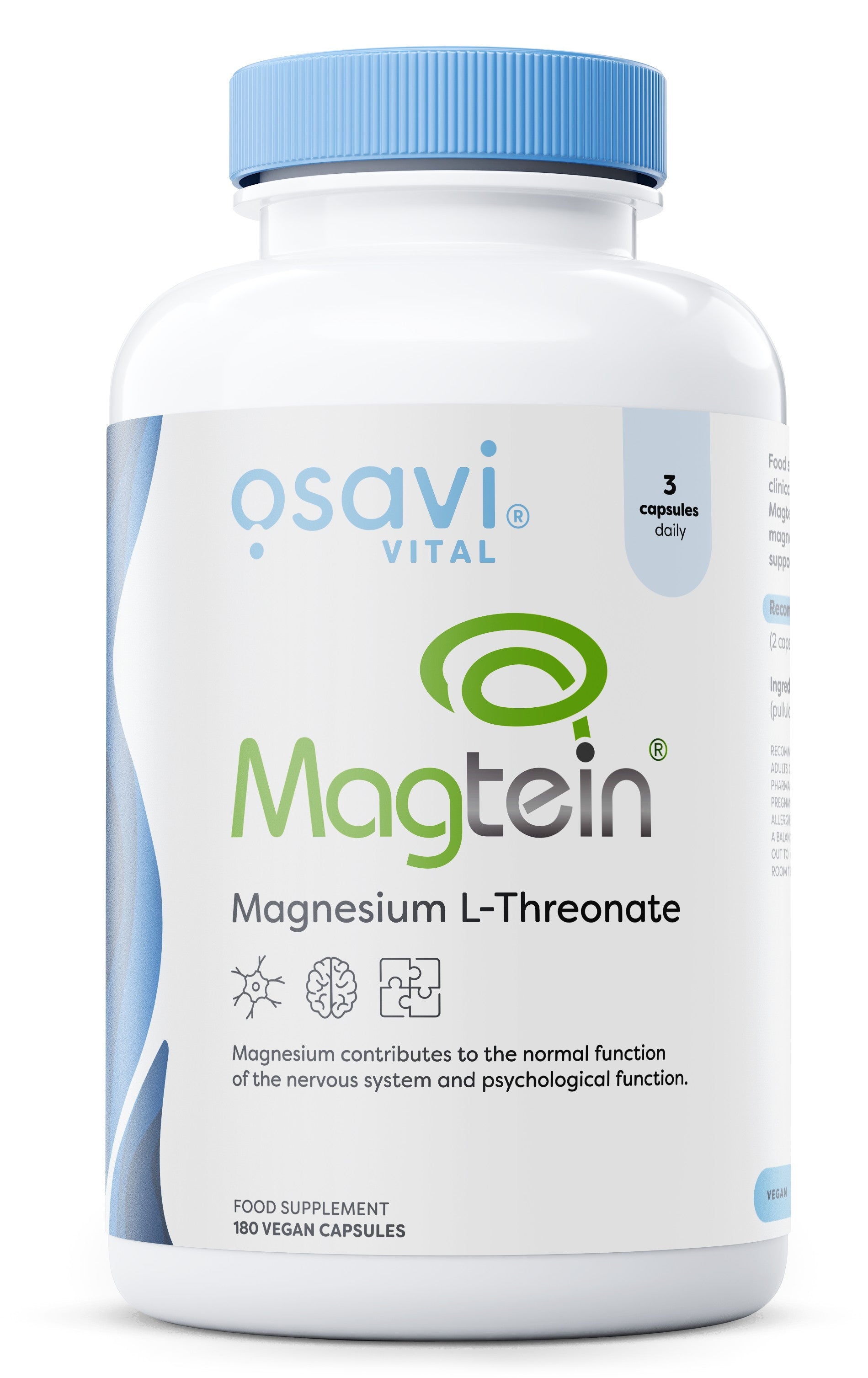 Osavi Magtein Magnesium L-Threonate framsida