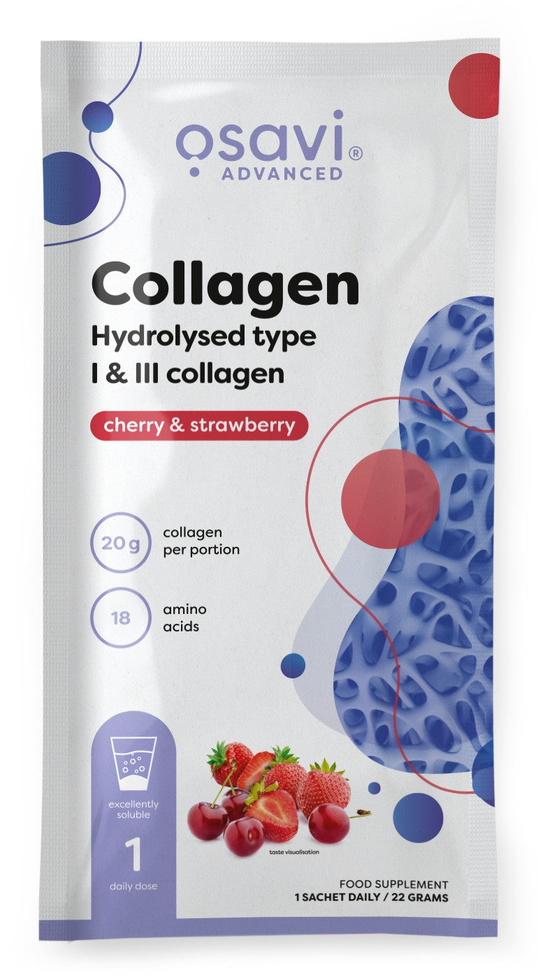 Osavi Nature - Collagen Hydrolysed Type I & III Cherry Strawberry 22g