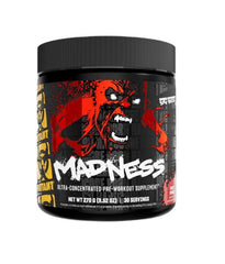 Madness Pre-Workout baksida näringsfakta