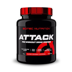 Scitec Nutrition Attack Blood Orange baksida näringsfakta