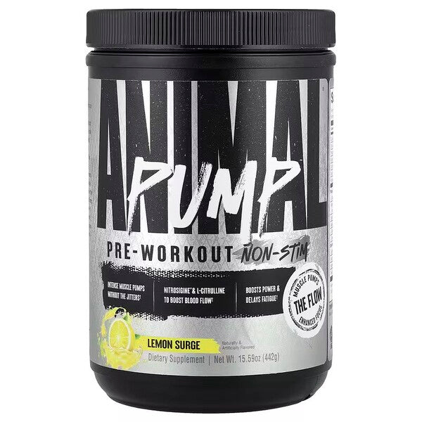 Universal Nutrition - Pump Pre-Workout Non-Stim, Lemon Surge - 442g