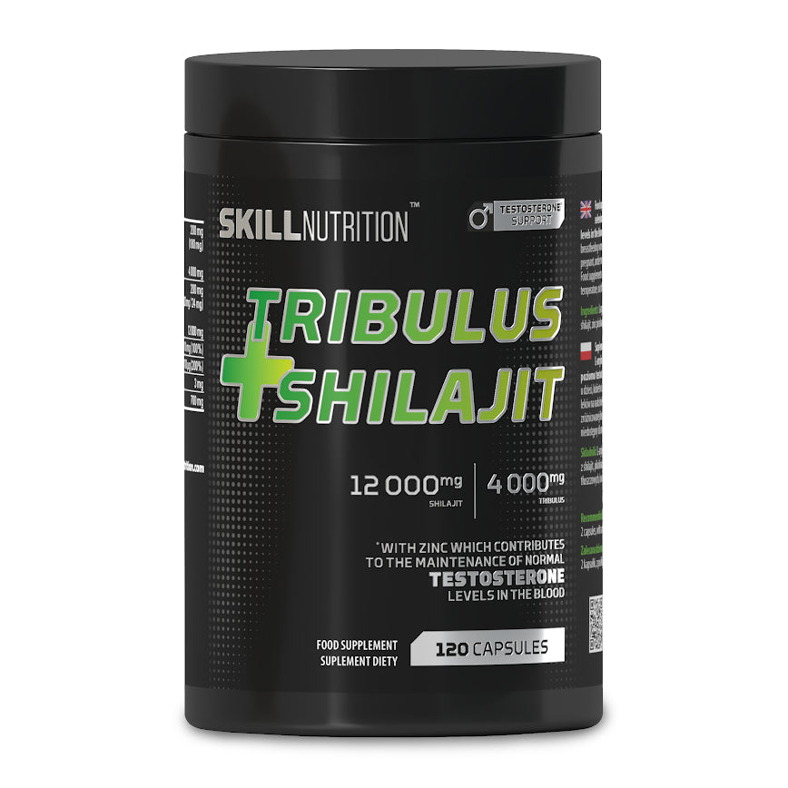 Skill Nutrition Tribulus + Shilajit baksida näringsfakta