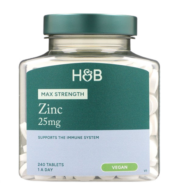 Max Strength Zinc 25mg framsida förpackning
