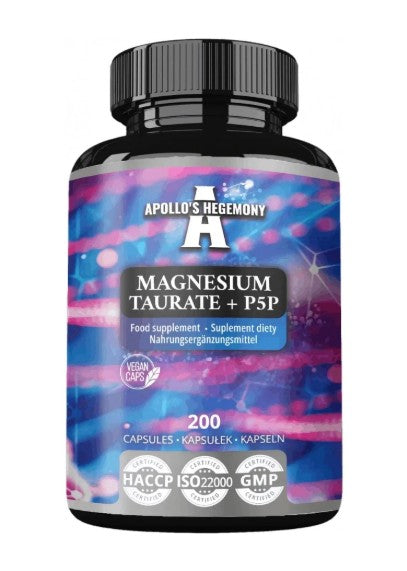 Apollo'S Hegemony - Magnesium Taurate + P5P - 200 kapsler
